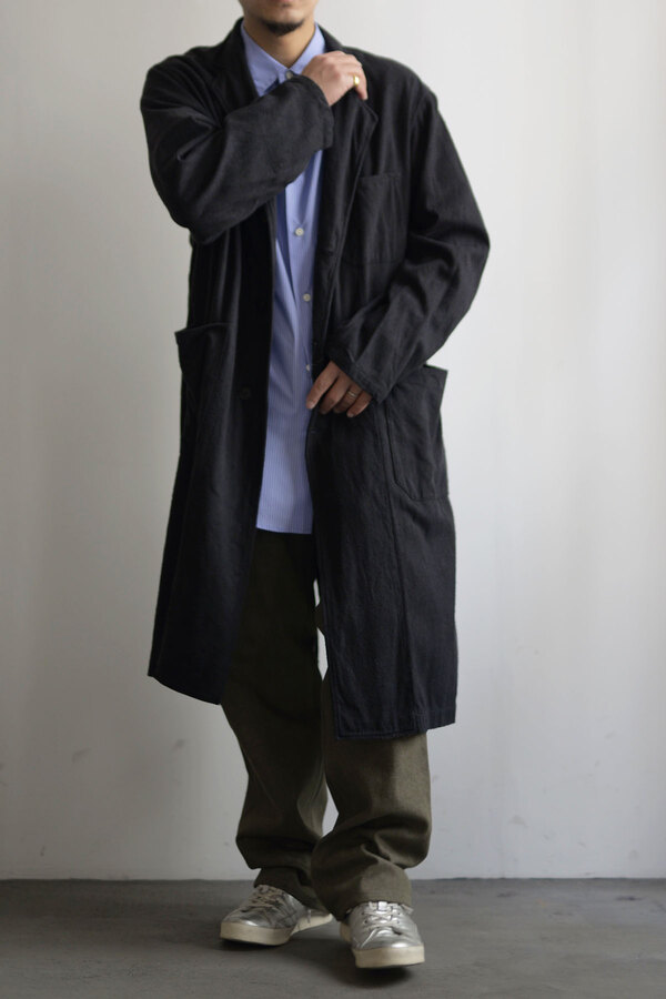 COMOLI / シルクネップ ワークコート(sold) | INSIDE MY GLASS DOORS