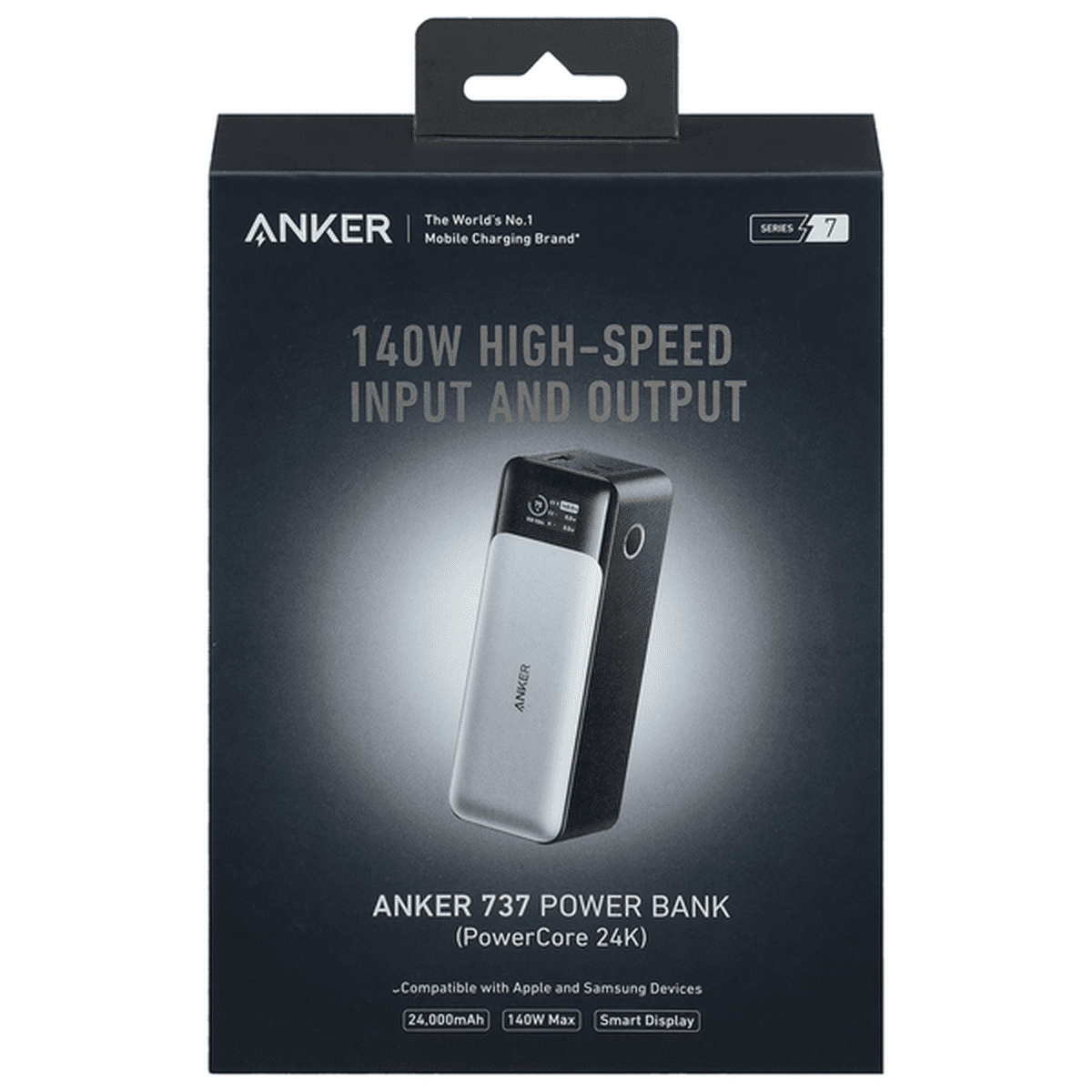 Anker Power Bank, 737, PowerCore 24k, Series 7 (1 each) Delivery