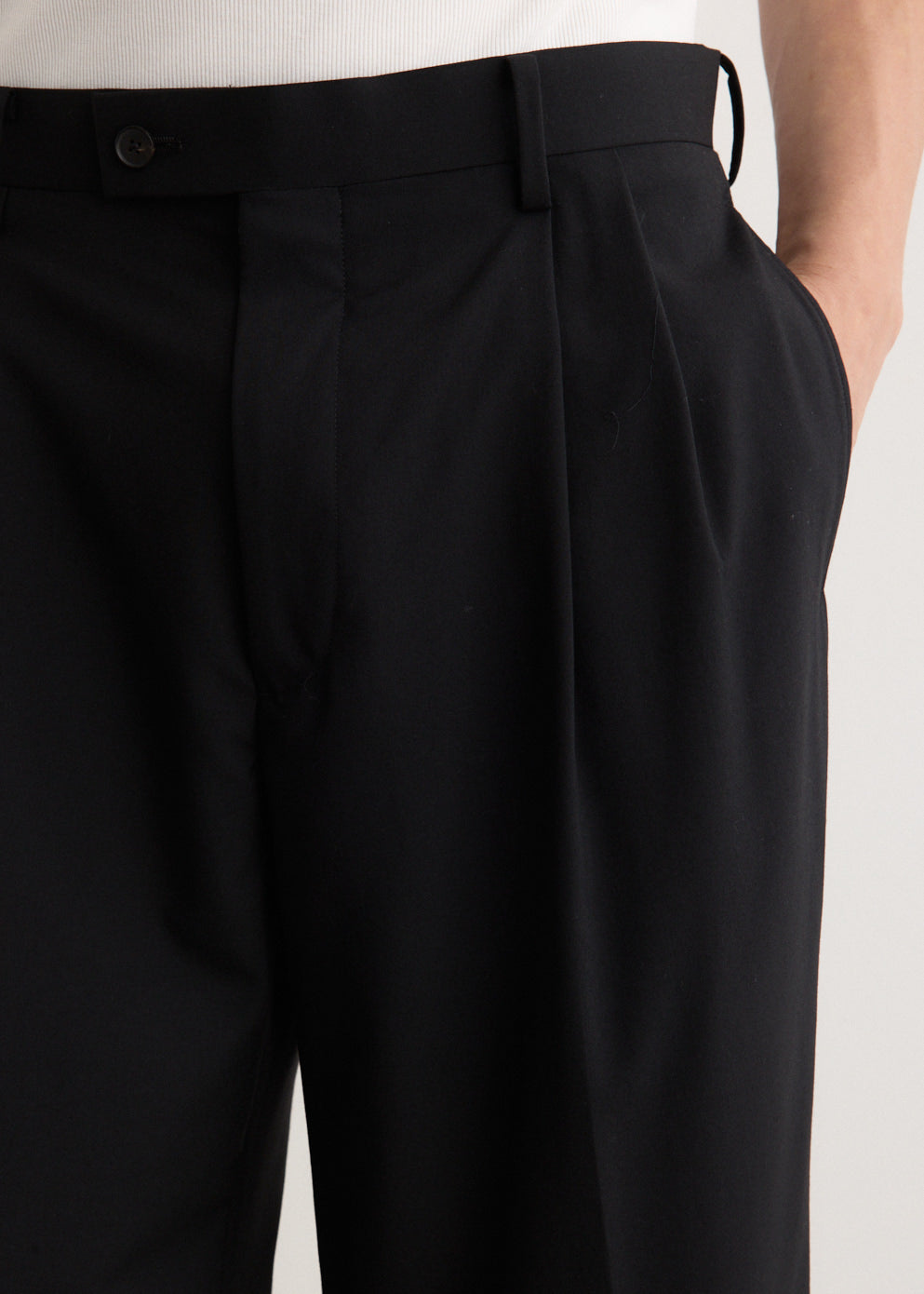 Super Fine Tropical Wool Two-Tuck Slacks