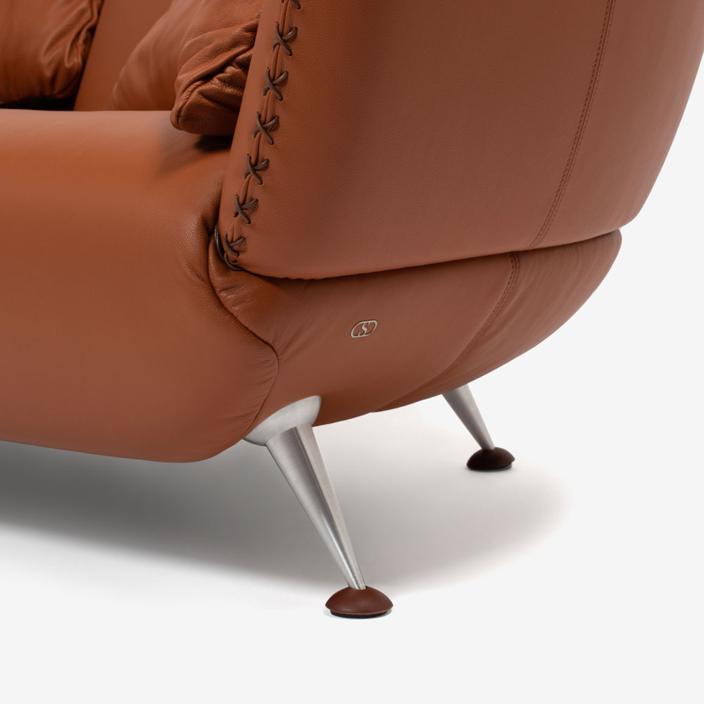 de Sede（デセデ）カウチソファ「DS-102/29」革レンガ色 | 【公式