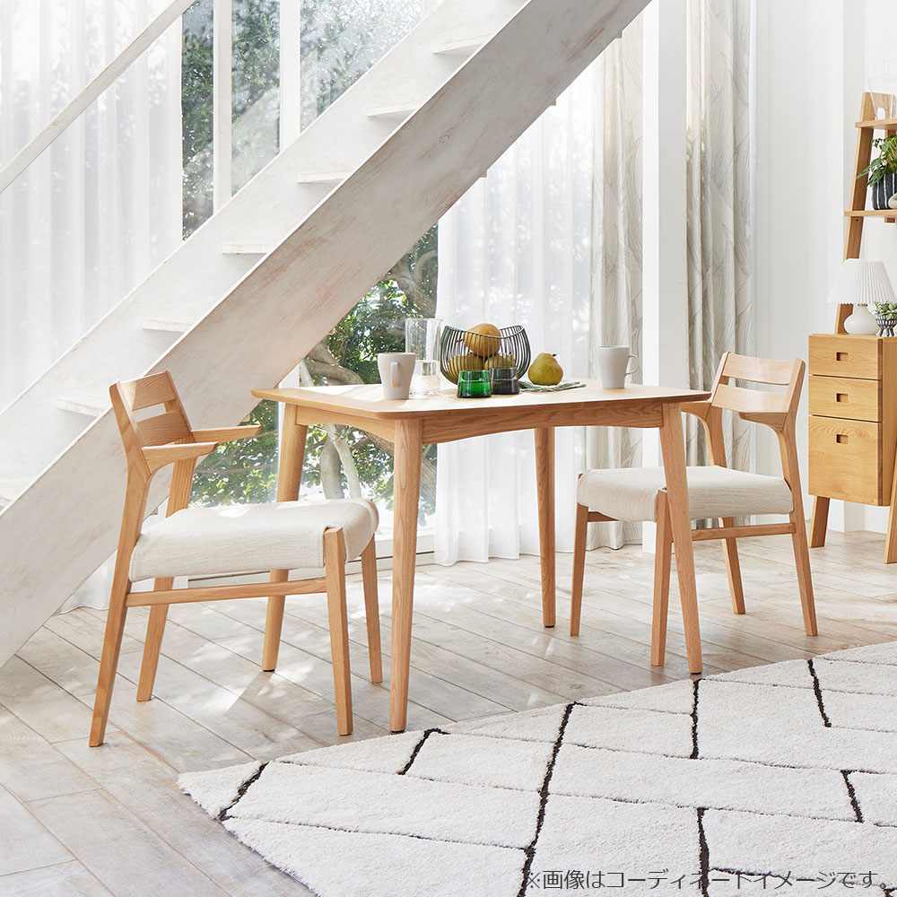 ダイニングテーブル「シネマ3」 正方形 幅85cm レッドオーク材