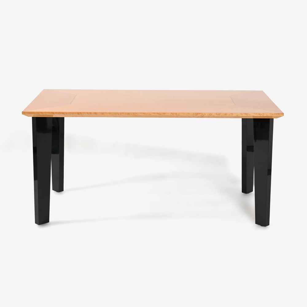 ダイニングテーブル「スプレンダー2 MA/BK」メープル材 全4サイズ