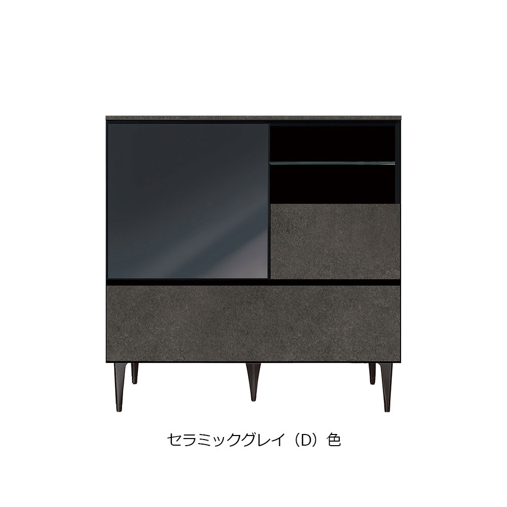 AYANO（綾野製作所）サイドボード「ゼノ ノワール ZL-90UD」幅90cm 全6