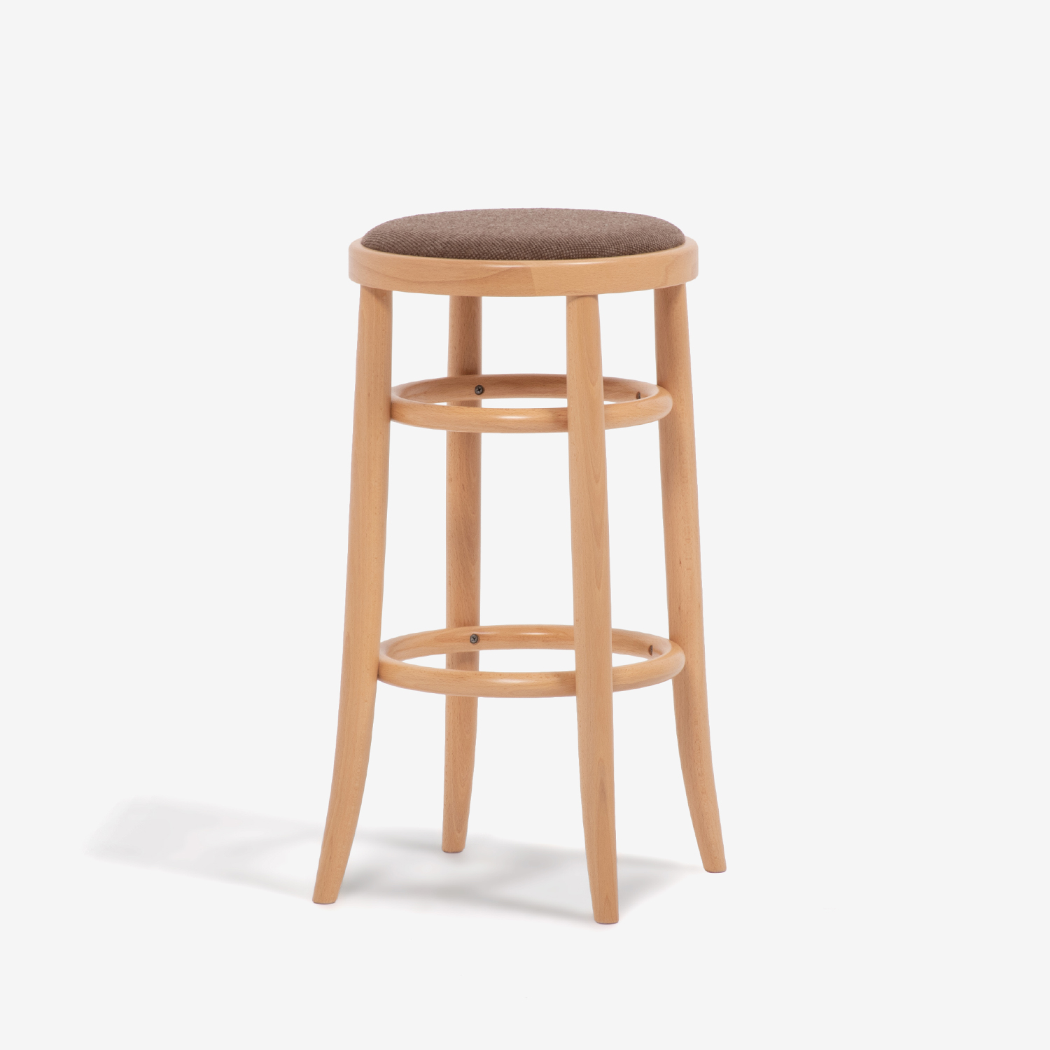 秋田木工 カウンターチェア「2091-U」座面高45cm ブナ材ナチュラル色