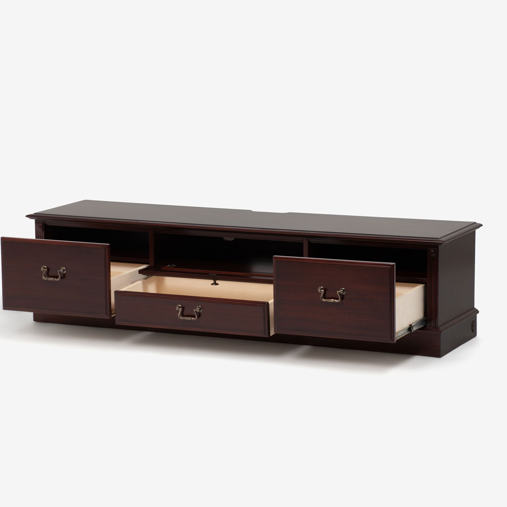 テレビボード「グレース」幅160cm マット仕上げ Nマホガニー2