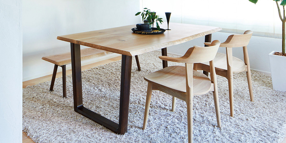 浜本工芸 ダイニングテーブル「DTH-4903」オーク材 全4サイズ［No.4900