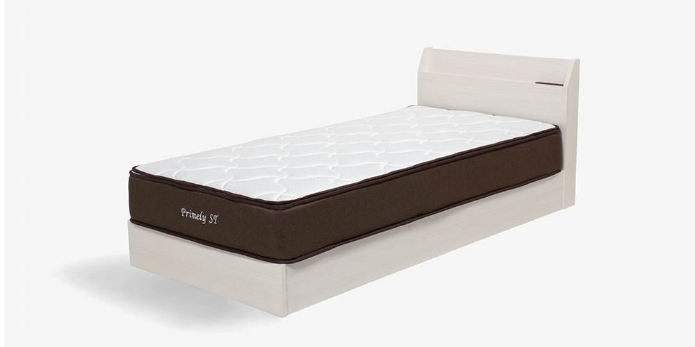 ベッドフレーム 「エリートR SC」薄宮付き・引き出し無し 全2色