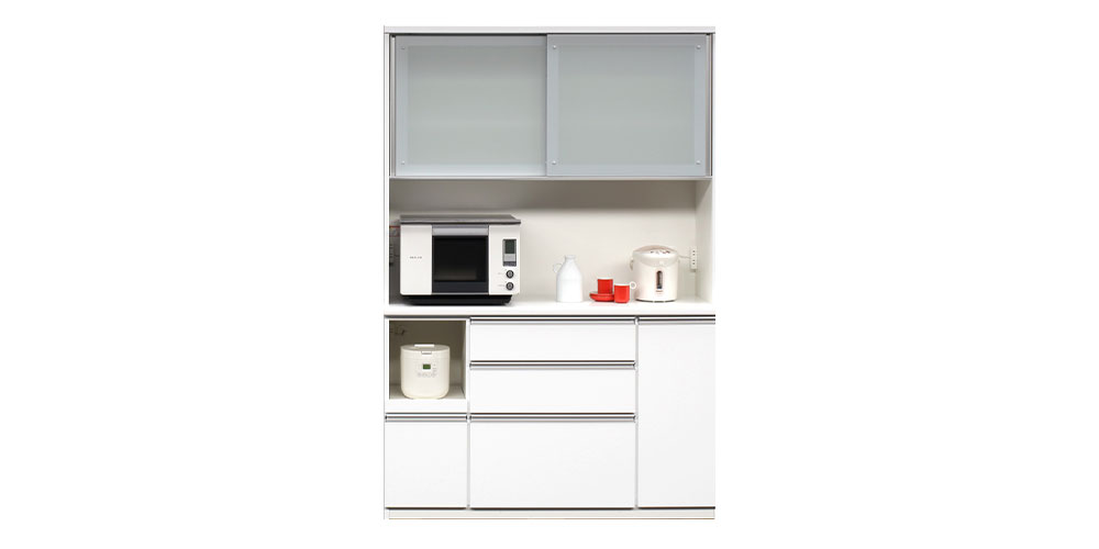 オープンボード「ラージ 1400」ガラス扉（引き戸）幅140cm 奥行49cm 高