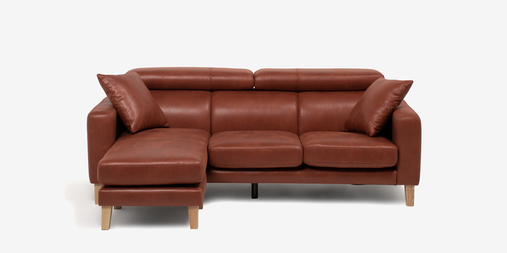 組み替え可能 カウチソファ「セリーナN SD-295D」布 ブラウン色 #K30