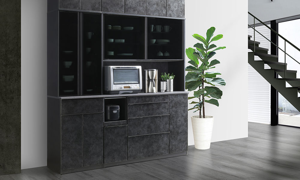 ocha 3台天板置き型什器45.45.H75cm 食器棚「GT 60」幅59cm