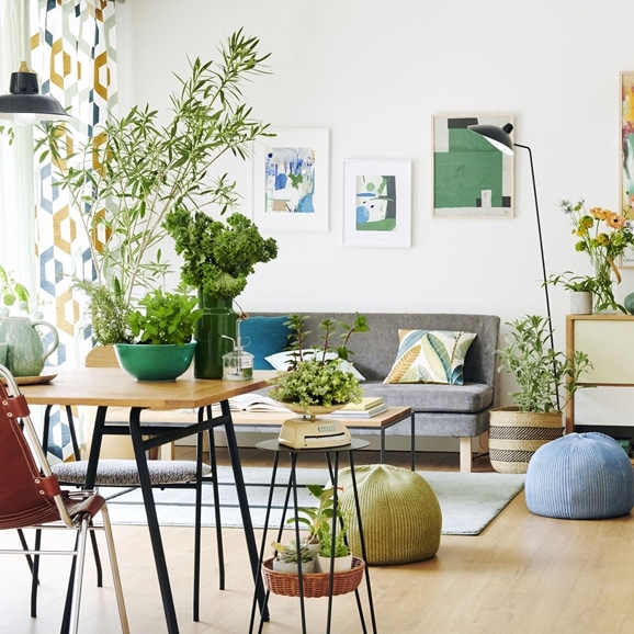 MINI PUUF Cover MELANGE Sage green｜1人掛け｜IDEE SHOP Online