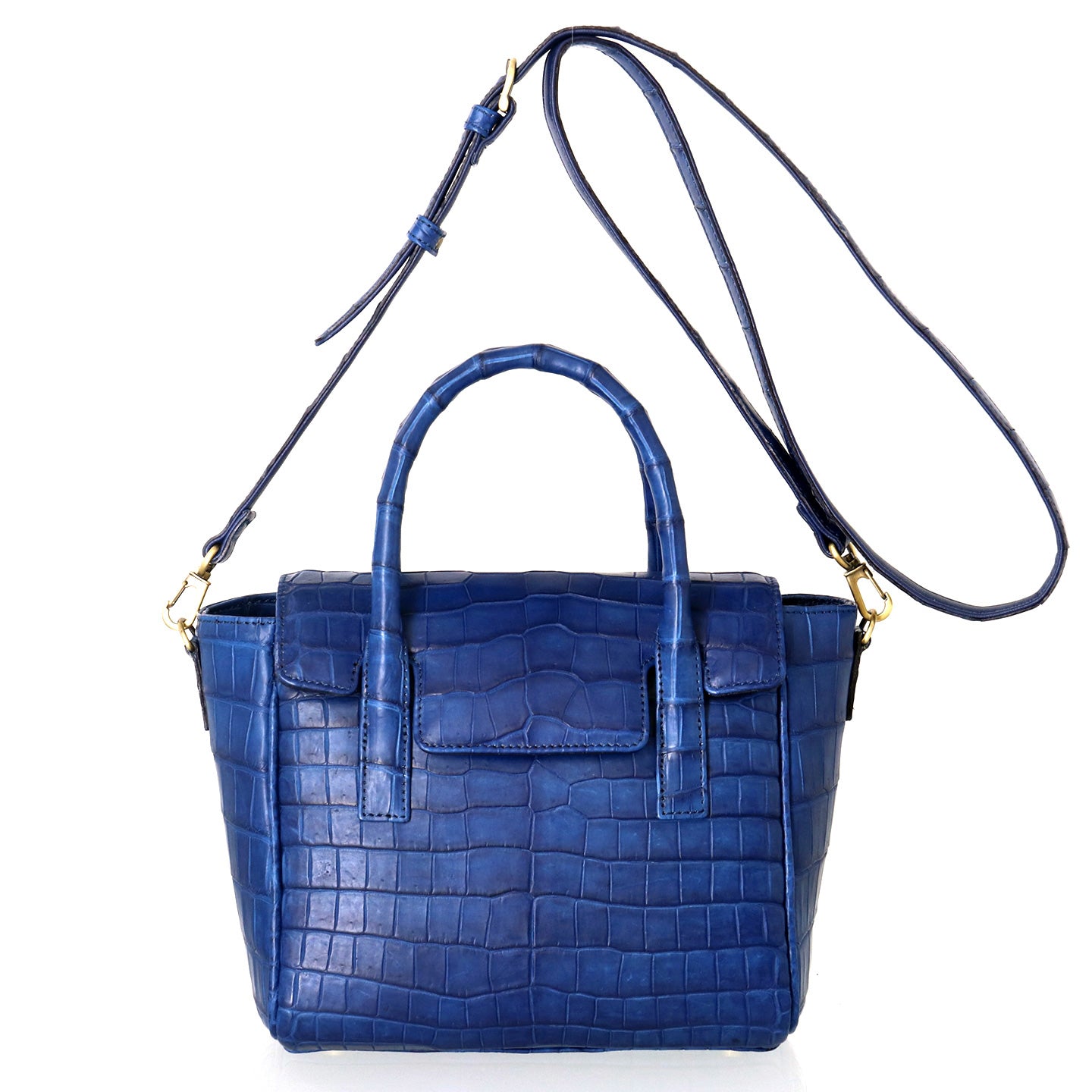 藍染クロコダイル レイーナ 2WAYハンドバッグ – イビサ オンラインショップ