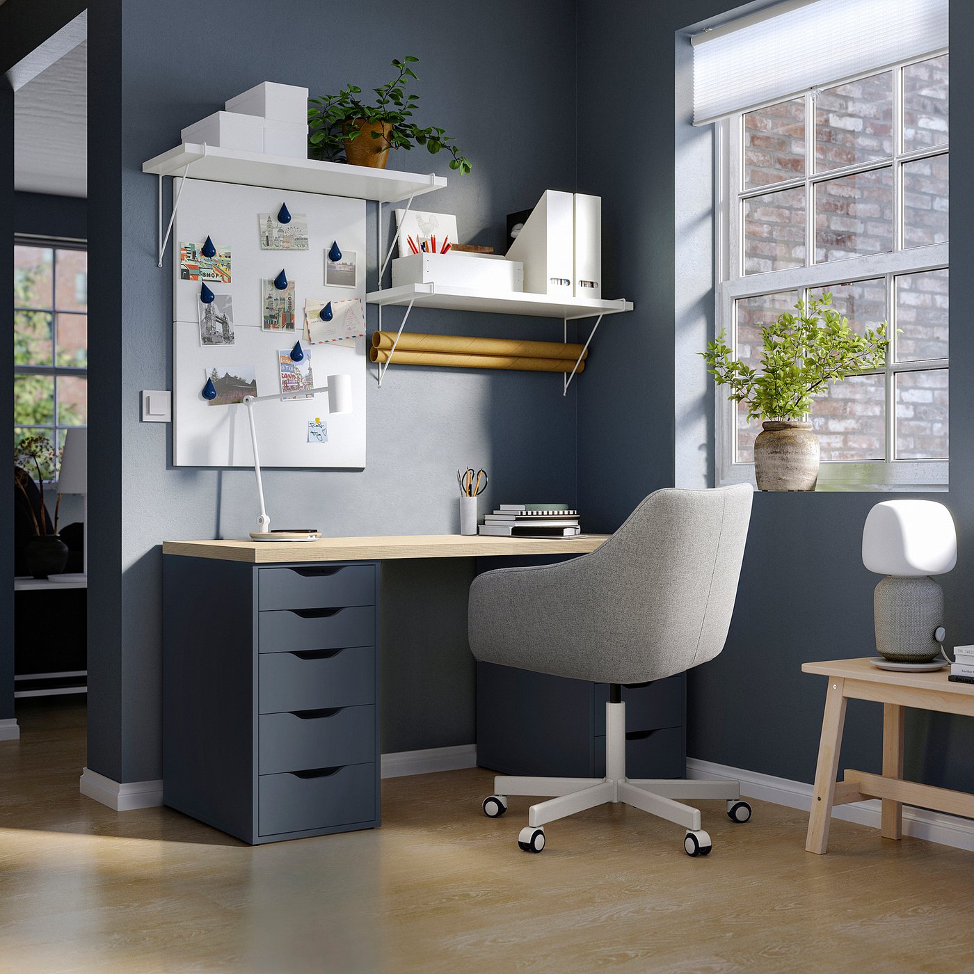 ALEX アレクス 引き出しユニット, ブラックブルー, 36x70 cm - IKEA