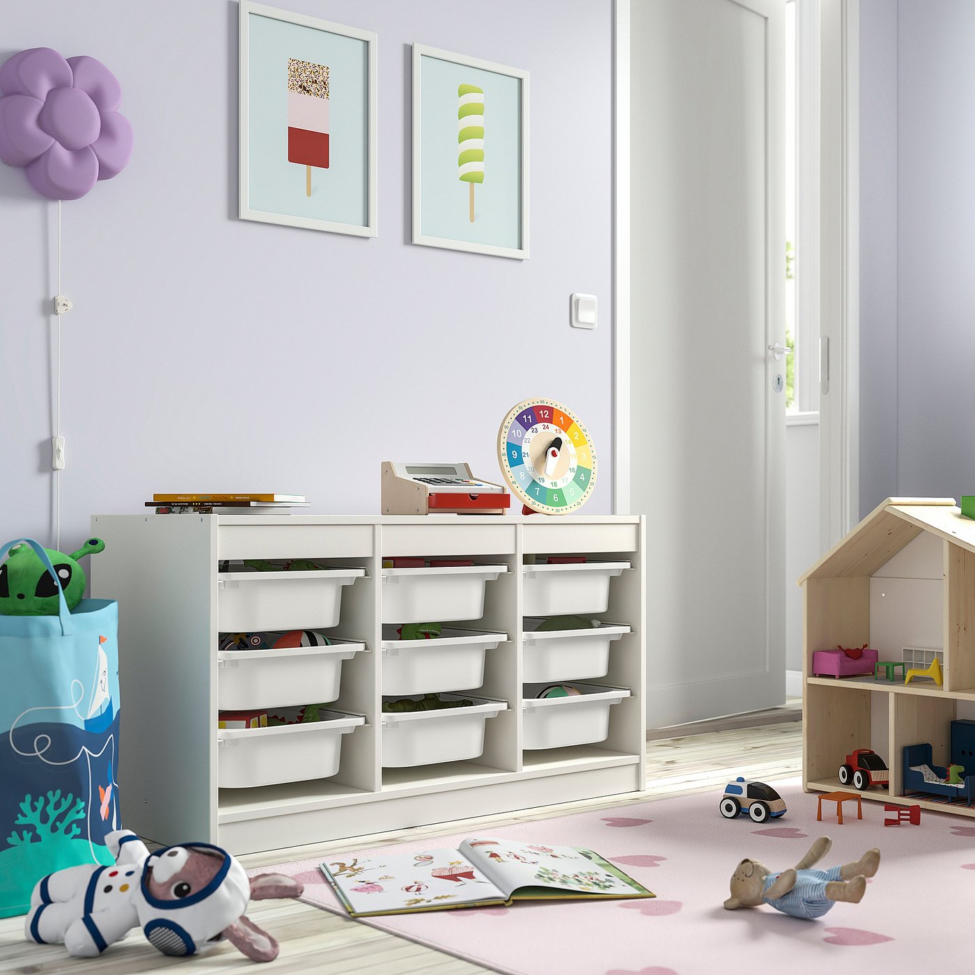 TROFAST トロファスト 収納コンビネーション, ホワイト/ホワイト