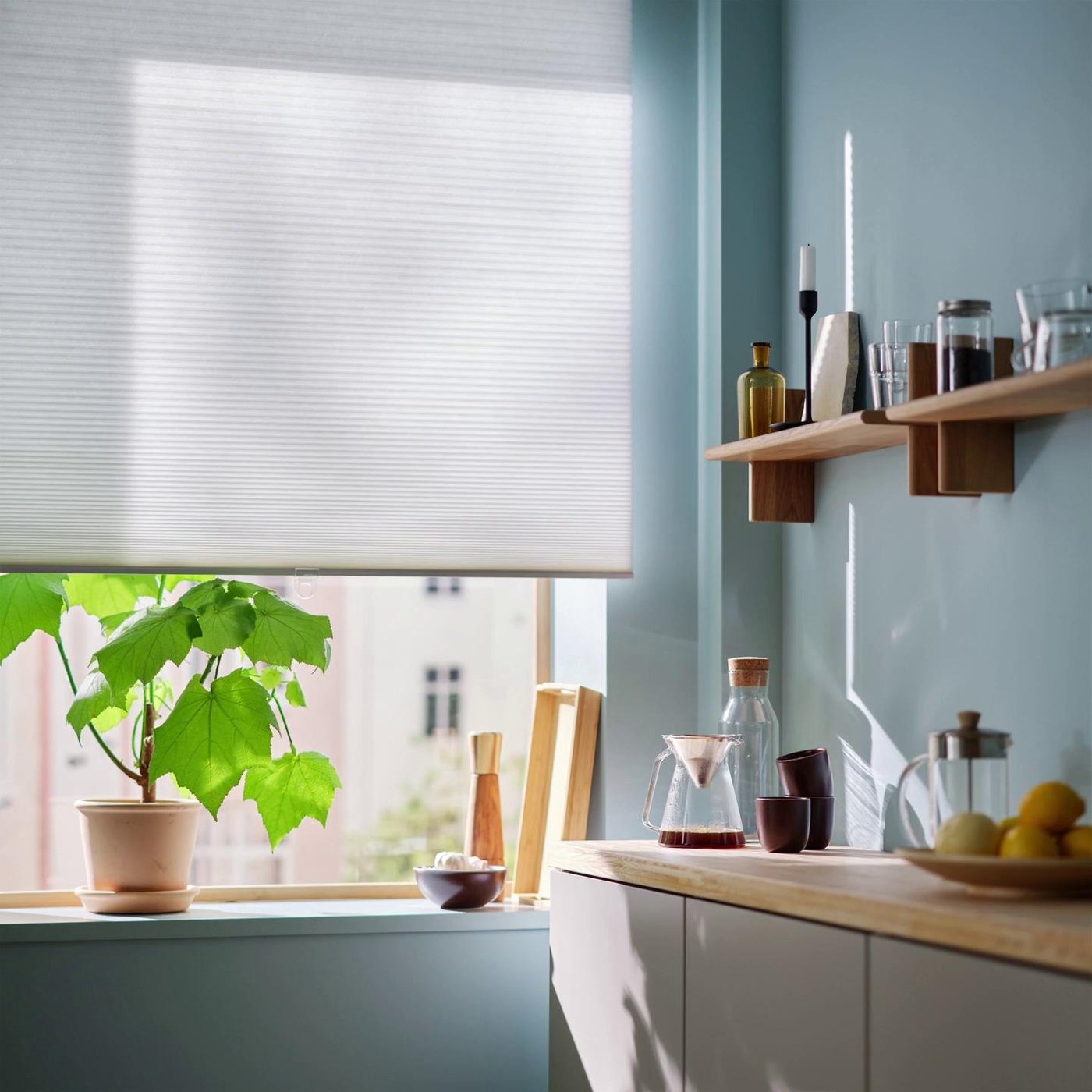 HOPPVALS ホップヴァルス 断熱ブラインド, ホワイト, 80x155 cm - IKEA