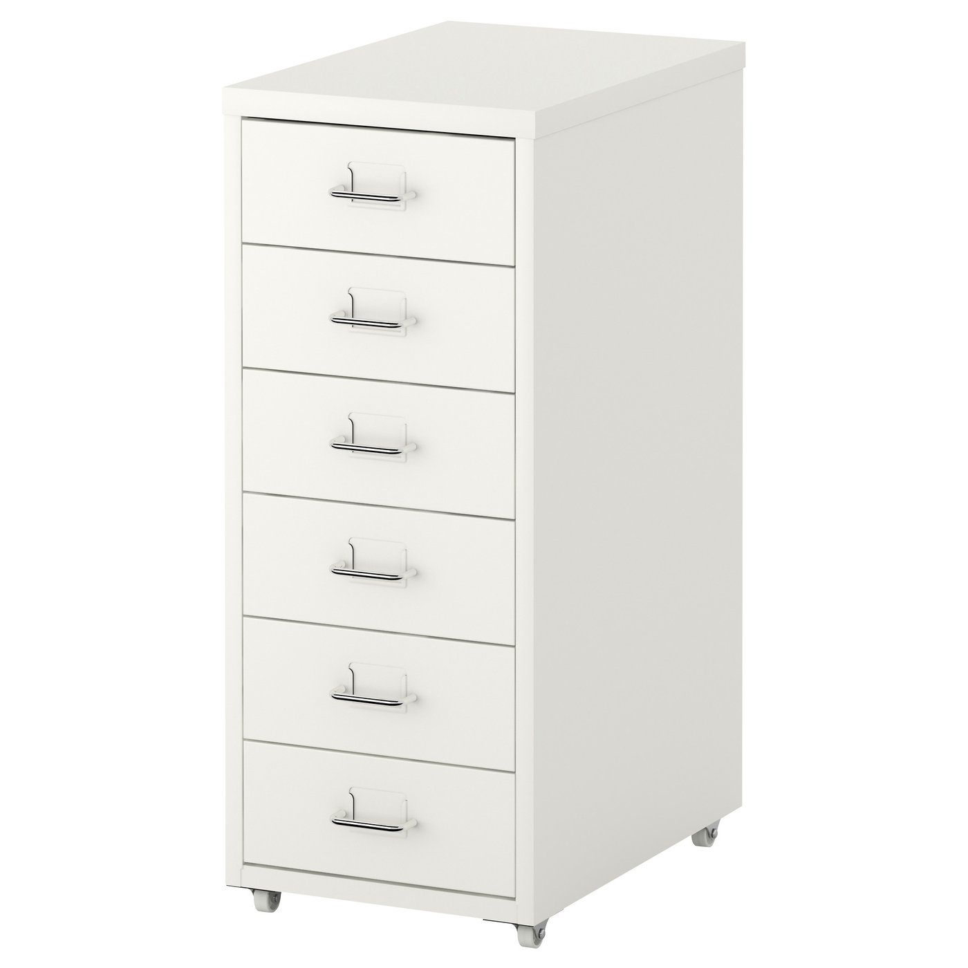 HELMER Drawer unit on casters, white, 11x27 1/8