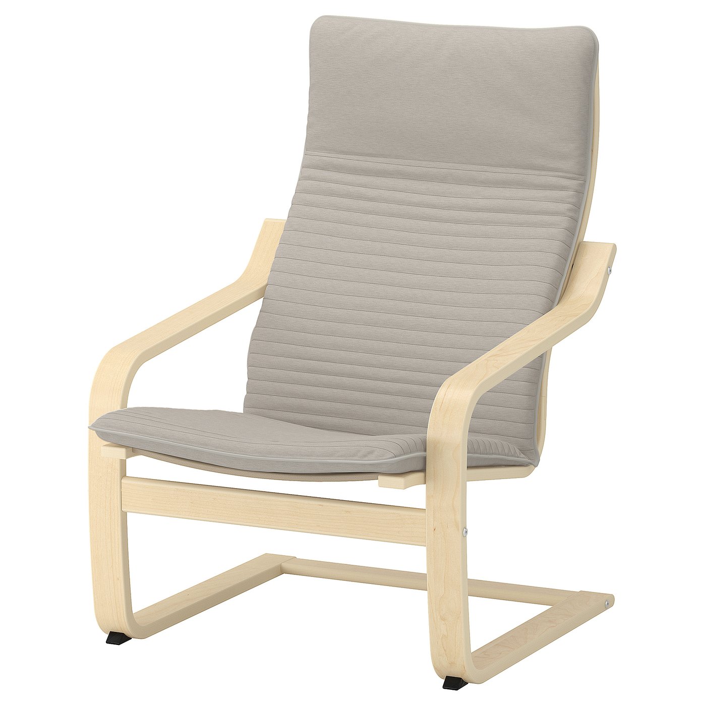 POÄNG armchair, birch veneer/Gunnared light green - IKEA
