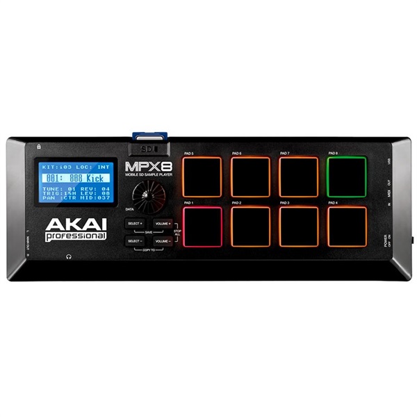 AKAI MPX8 【8パッド内蔵コンパクトサンプラー】 ｜イケベ楽器店
