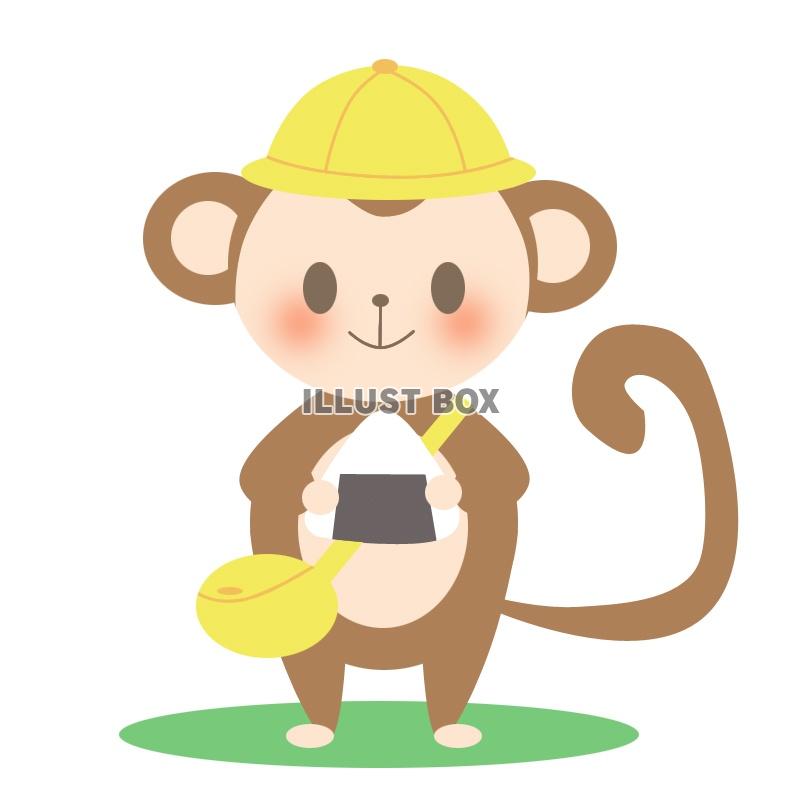おさるさん（園児）：イラスト無料