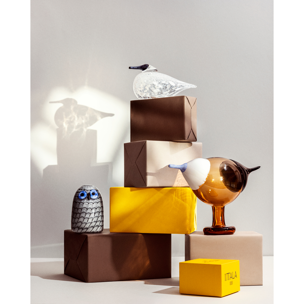 バード バイ トイッカ フクロウ（子） グレー｜ イッタラ＆アラビア