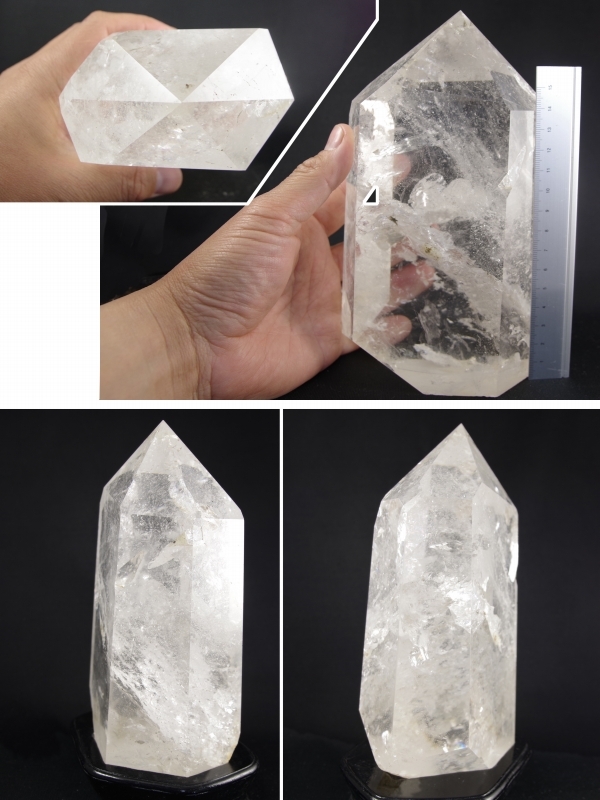 天然水晶ポイントポリッシュ研磨 2．4kg 天然石販売 名取貴石