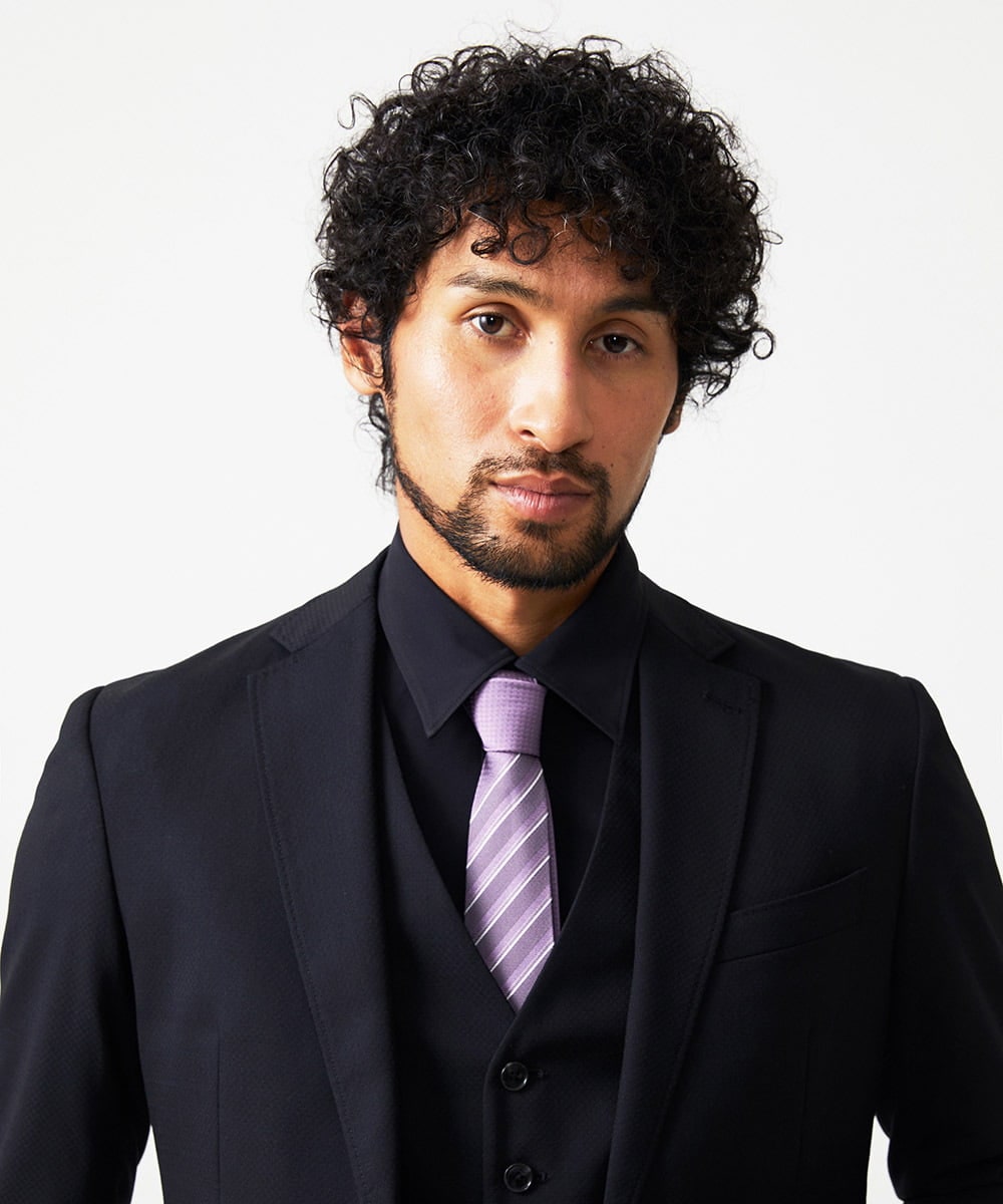 レジメンタルストライプ柄ネクタイ(ネクタイ) | MICHEL KLEIN HOMME