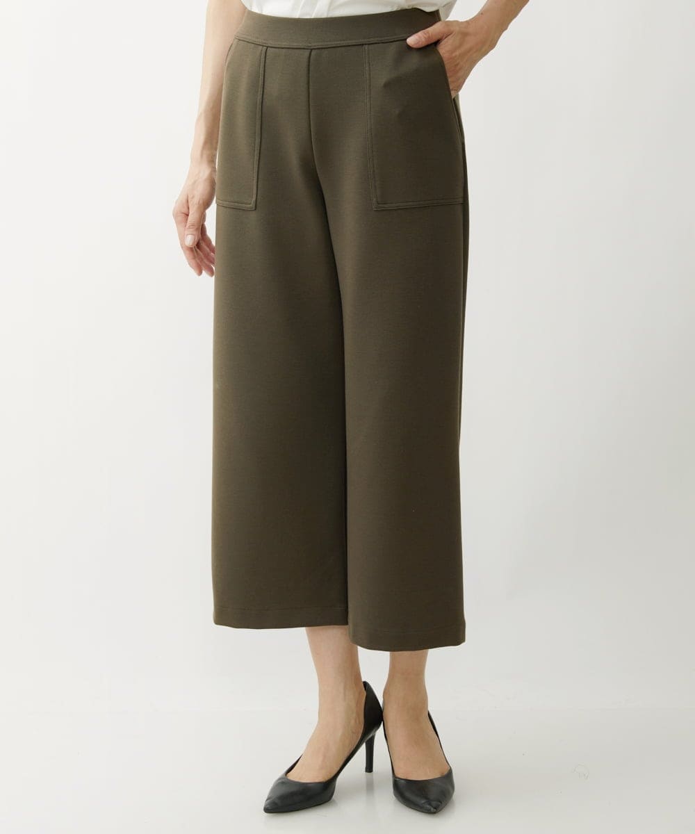 RoseHeve オリーブグリーン ガウチョパンツ タック入り RoseHeve