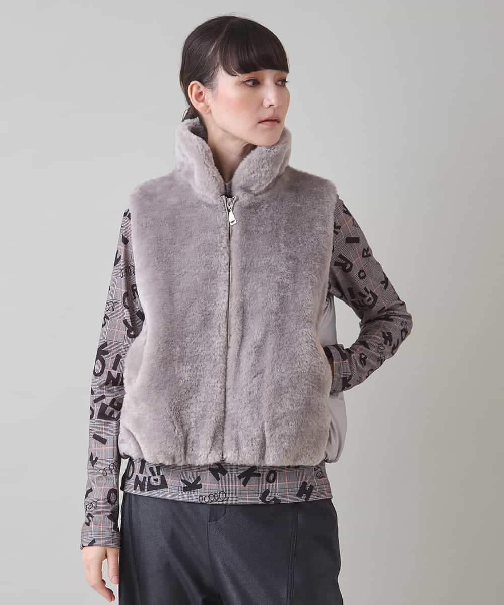 フェイクファー中綿ベスト(ベスト・ジレ) | TRUNK HIROKO KOSHINO