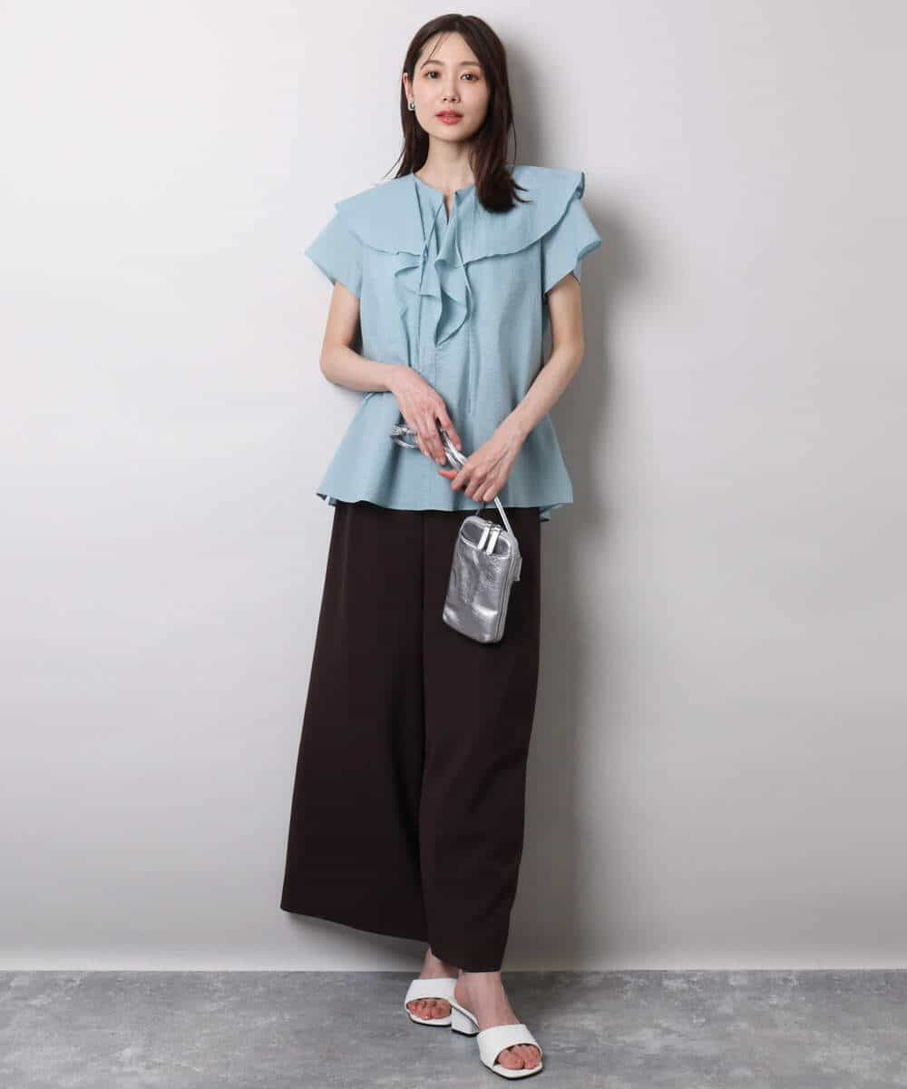 2タックワイドパンツ/洗える(ガウチョ・ワイドパンツ) | MK MICHEL