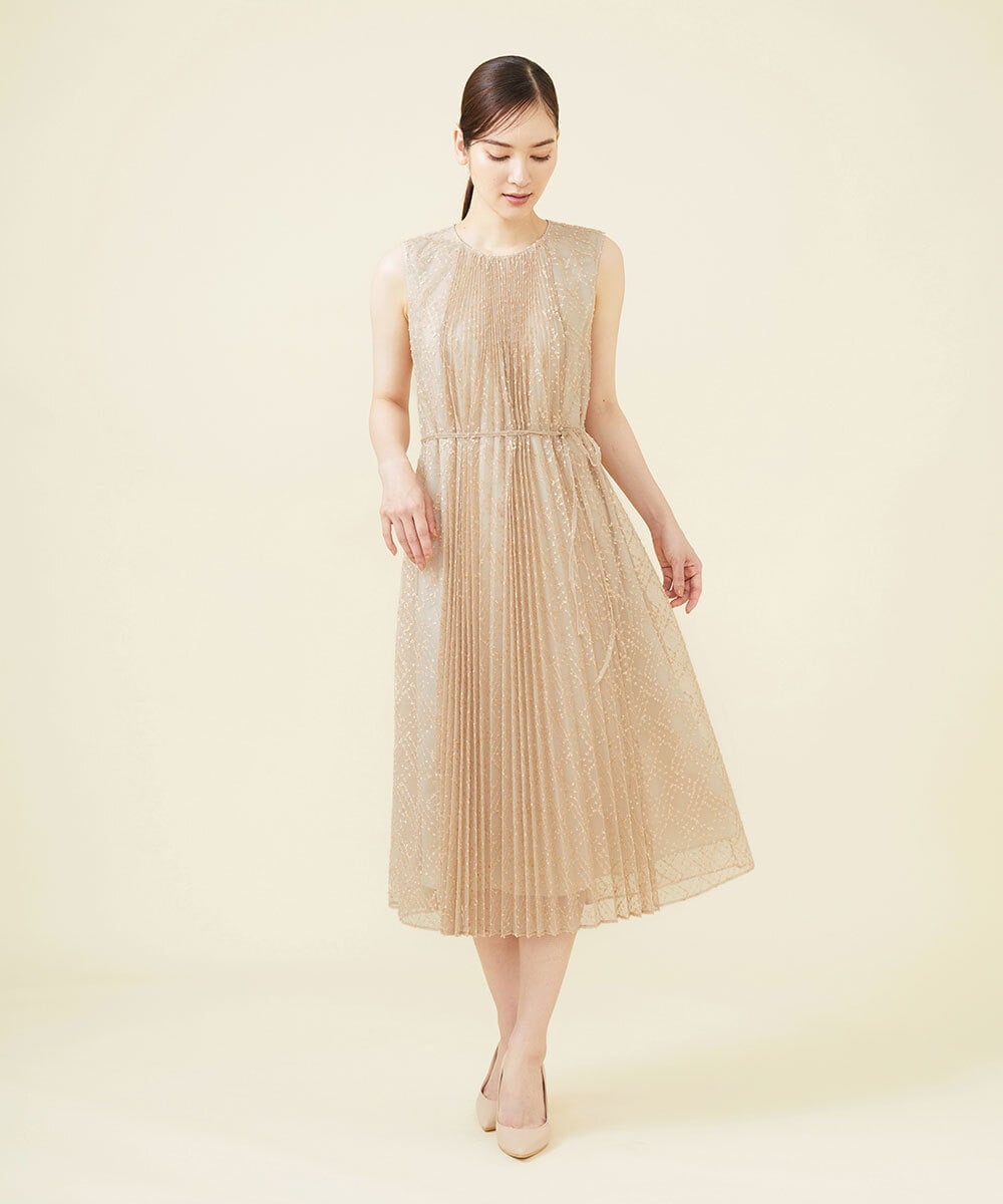 ラメチュールプリーツドレス(ドレス) | Sybilla(シビラ)｜イトキン