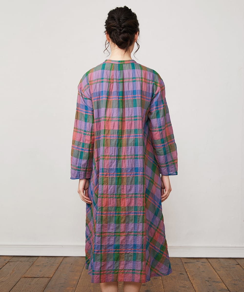 Vistoso シアーチェックシャツワンピース(ワンピース) | Jocomomola