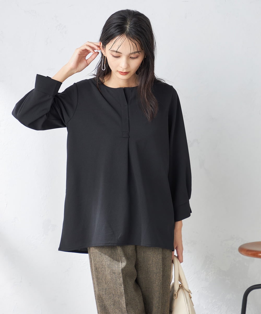 キーネックタックスリーブトップス(カットソー・Tシャツ) | a.v.v(アー