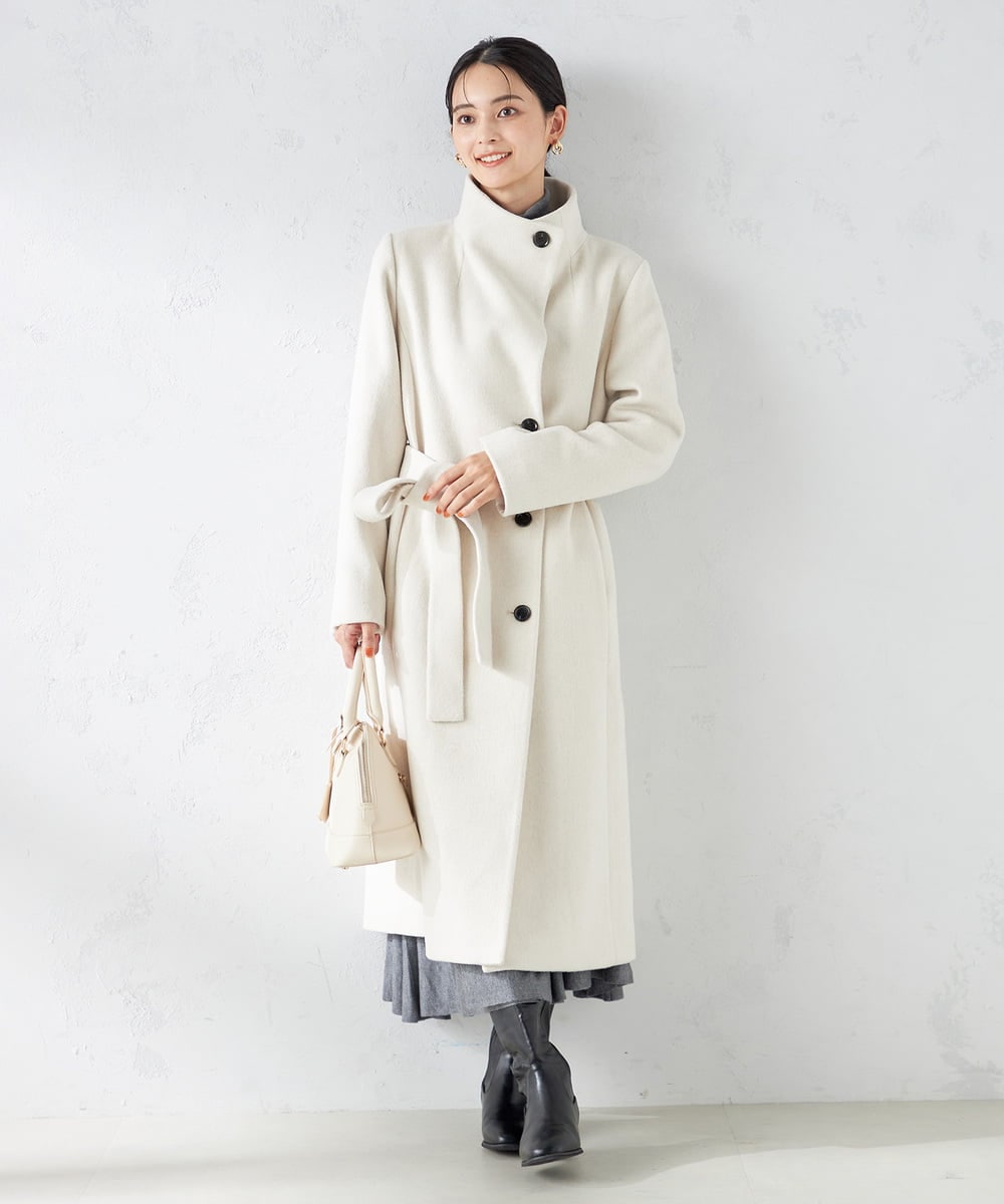 2WAY】折り返しラペルロングコート(その他のコート・ブルゾン) | a.v.v