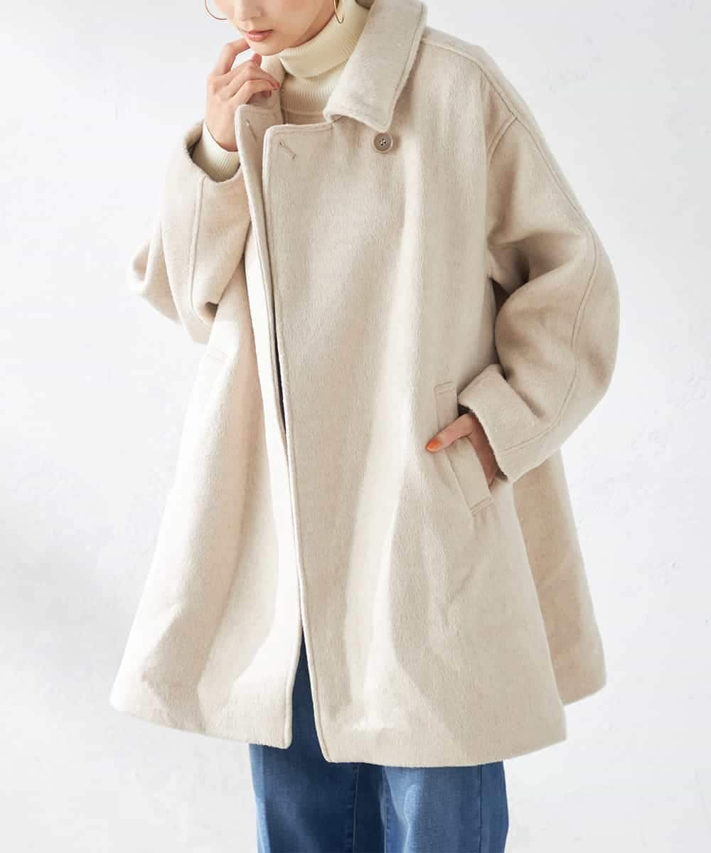 Aラインステンカラーミドルコート(ステンカラーコート) | a.v.v(アー