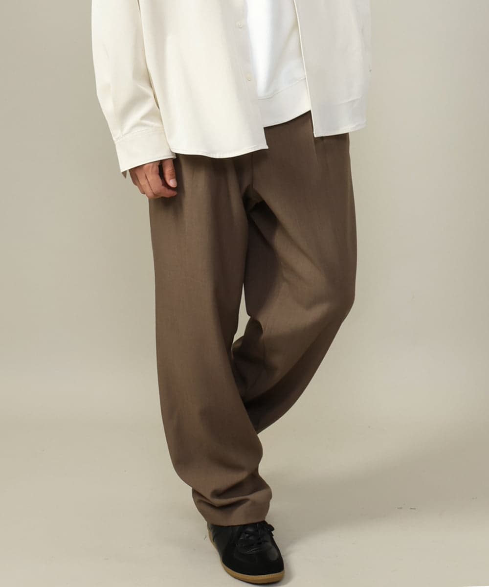 大人のリラックスパンツ】イージーワイドテーパードパンツ リライト
