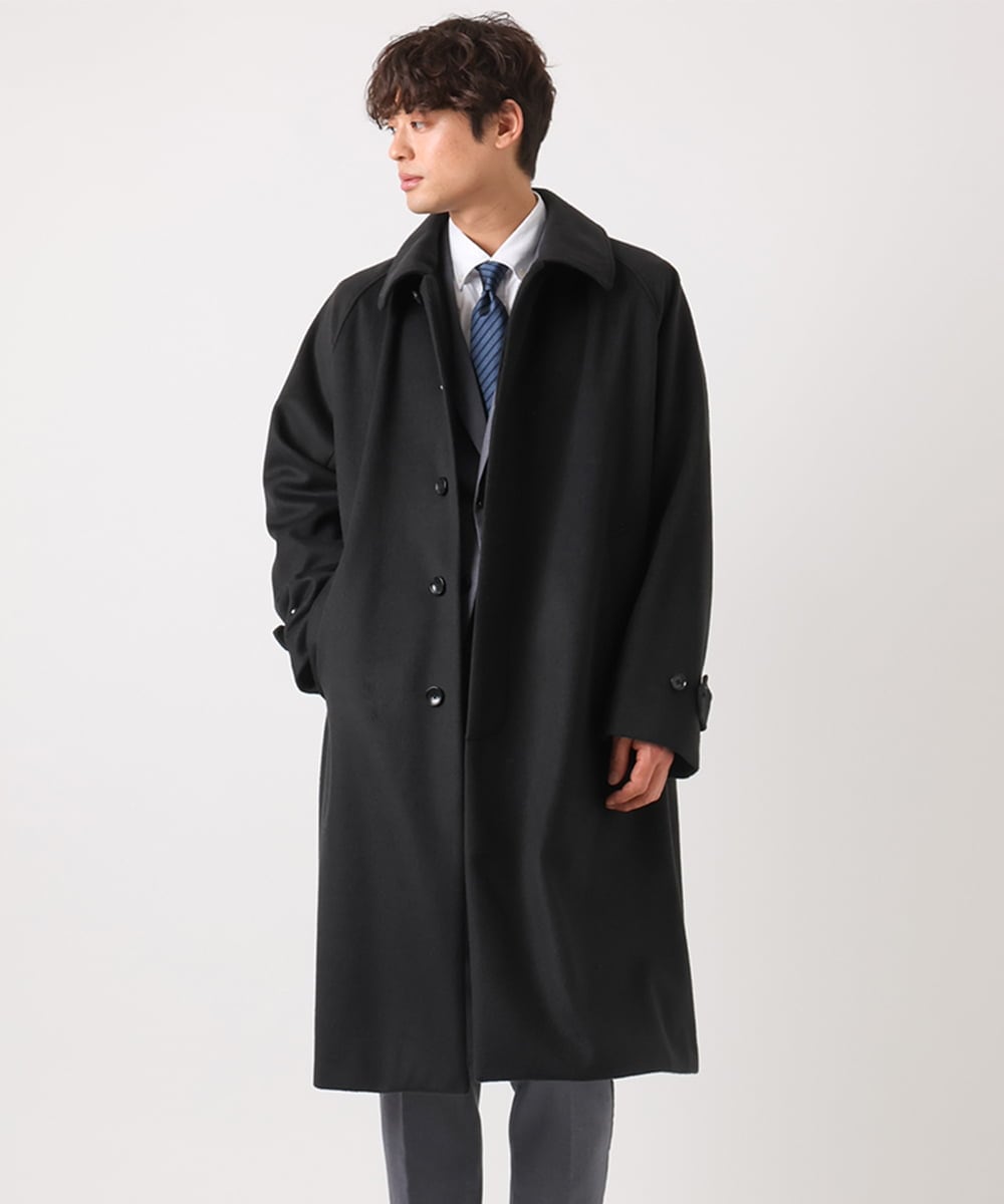 大人カジュアル】ワイドシルエットステンカラーコート(ステンカラー