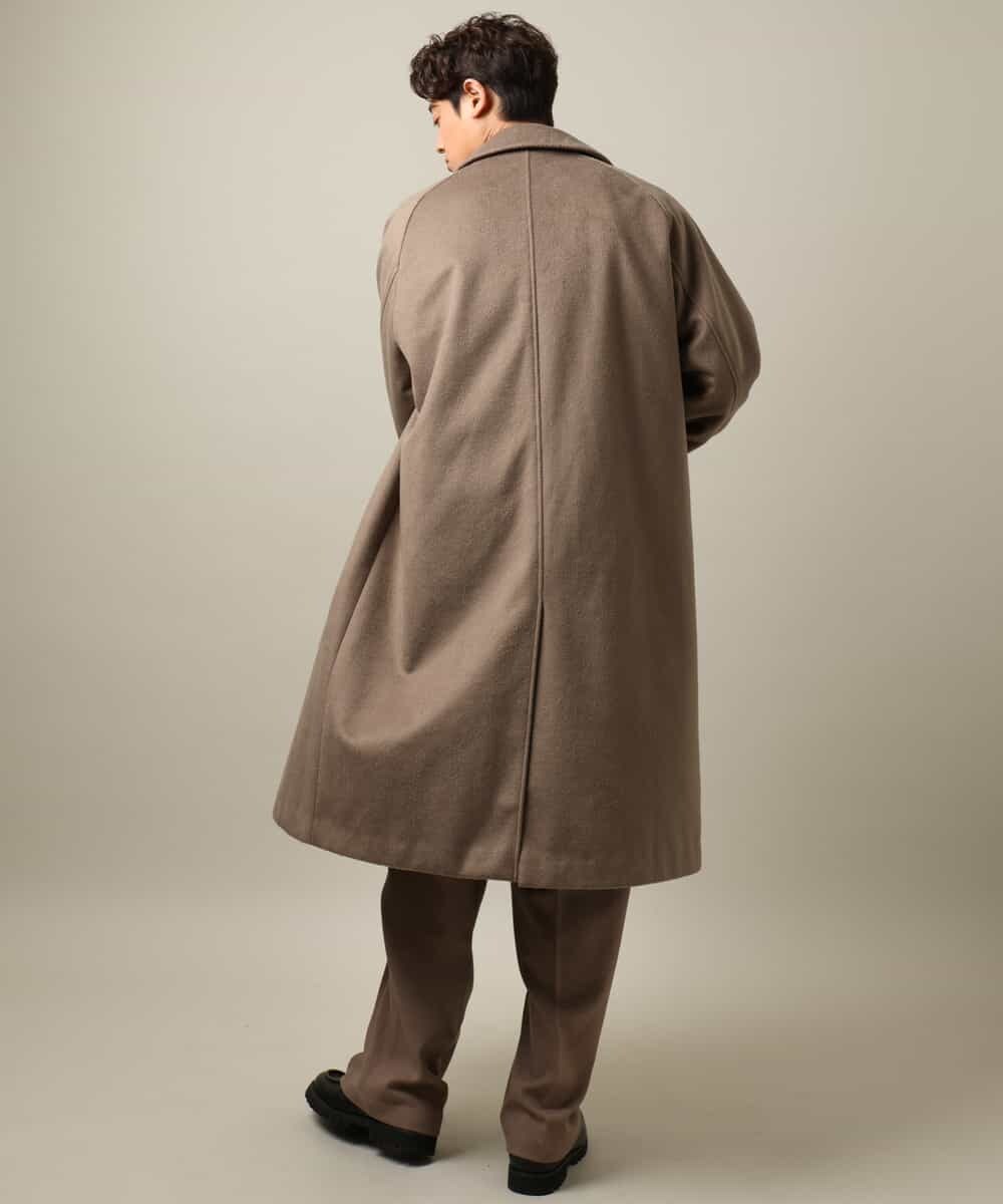 大人カジュアル】ワイドシルエットステンカラーコート(ステンカラー