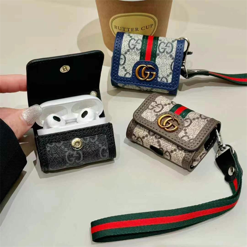airpods3/4 ケース グッチ風 airpods pro ケース プリント ハイ