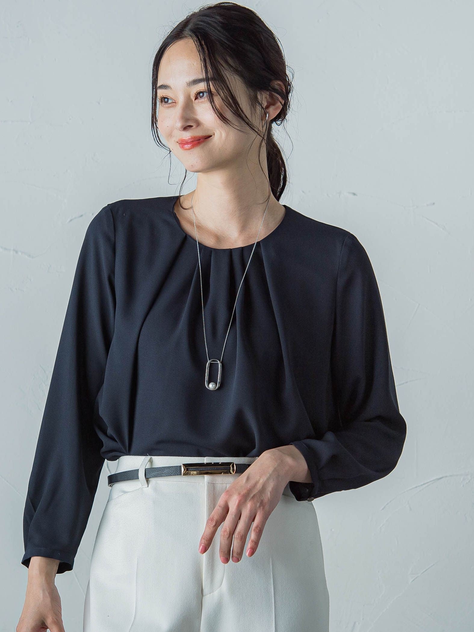 ブラウス Drawer 36 シルクシフォン ブラウス Drawer 36 シルク