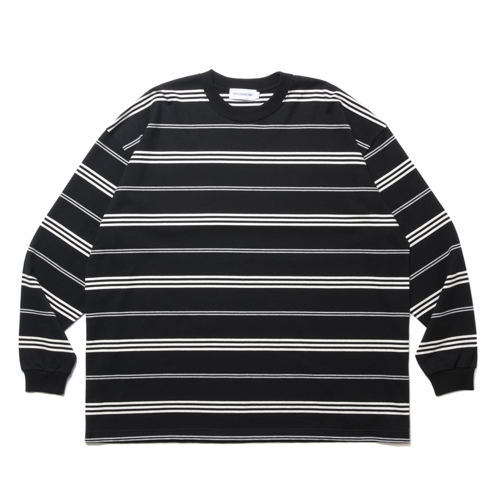 COOTIE PRODUCTIONS/Border L/S Tee（Black）［ボーダー長袖T-24秋冬