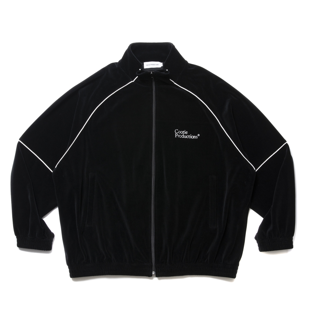 COOTIE PRODUCTIONS/Velour Training Top（Black）［ベロア