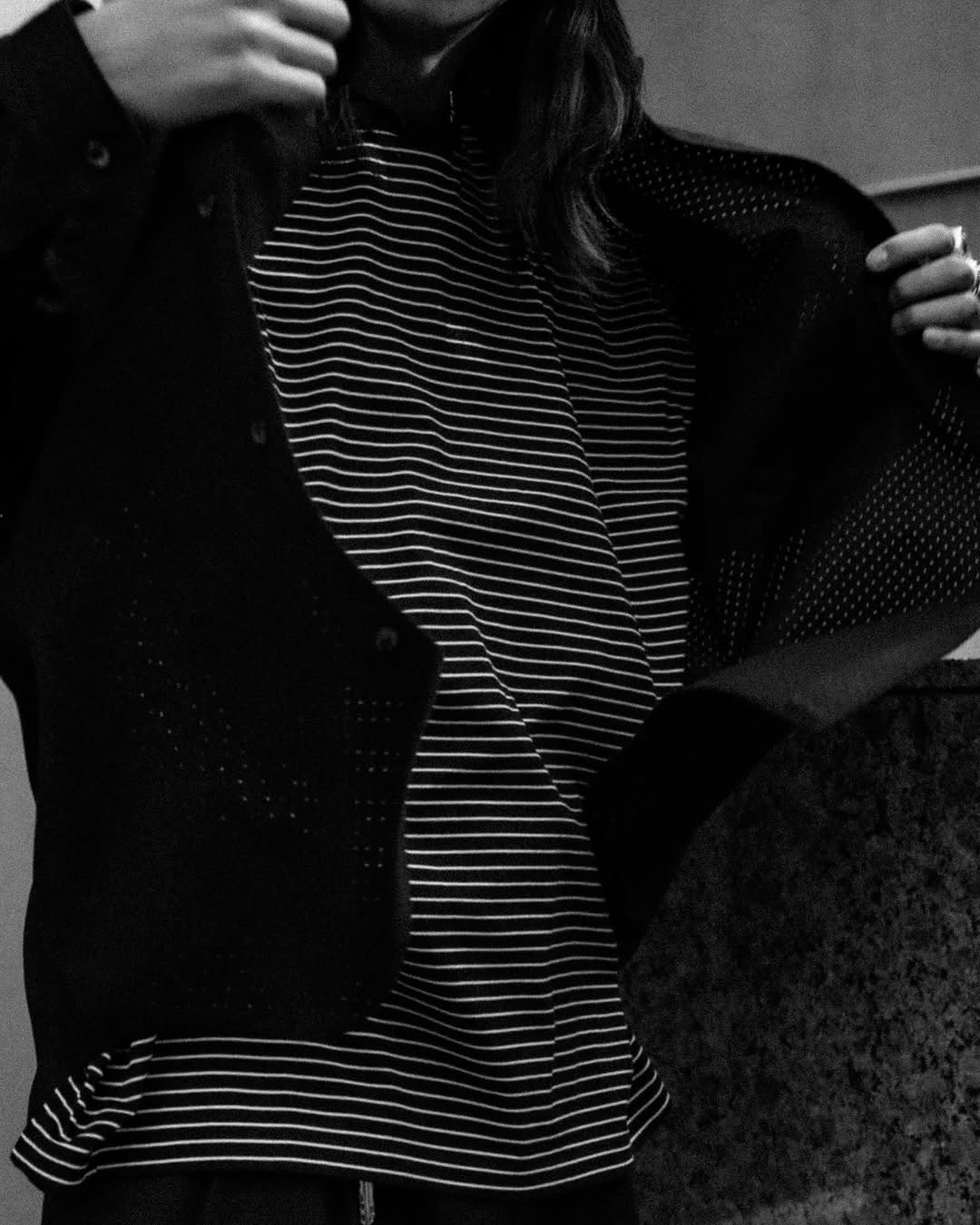 COOTIE PRODUCTIONS/Border L/S Tee（Black）［ボーダー長袖T-25春夏