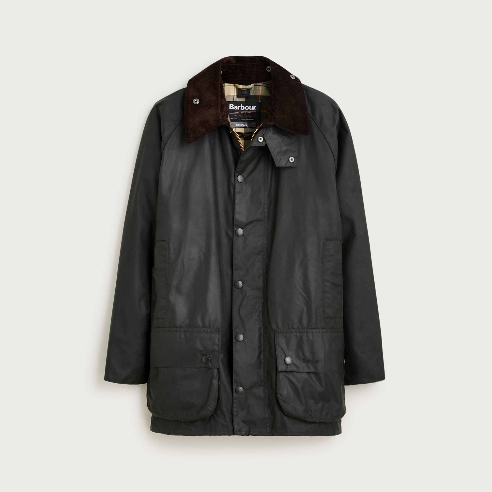 Barbour® Beaufort® Wax Jacket For Men | J.Crew
