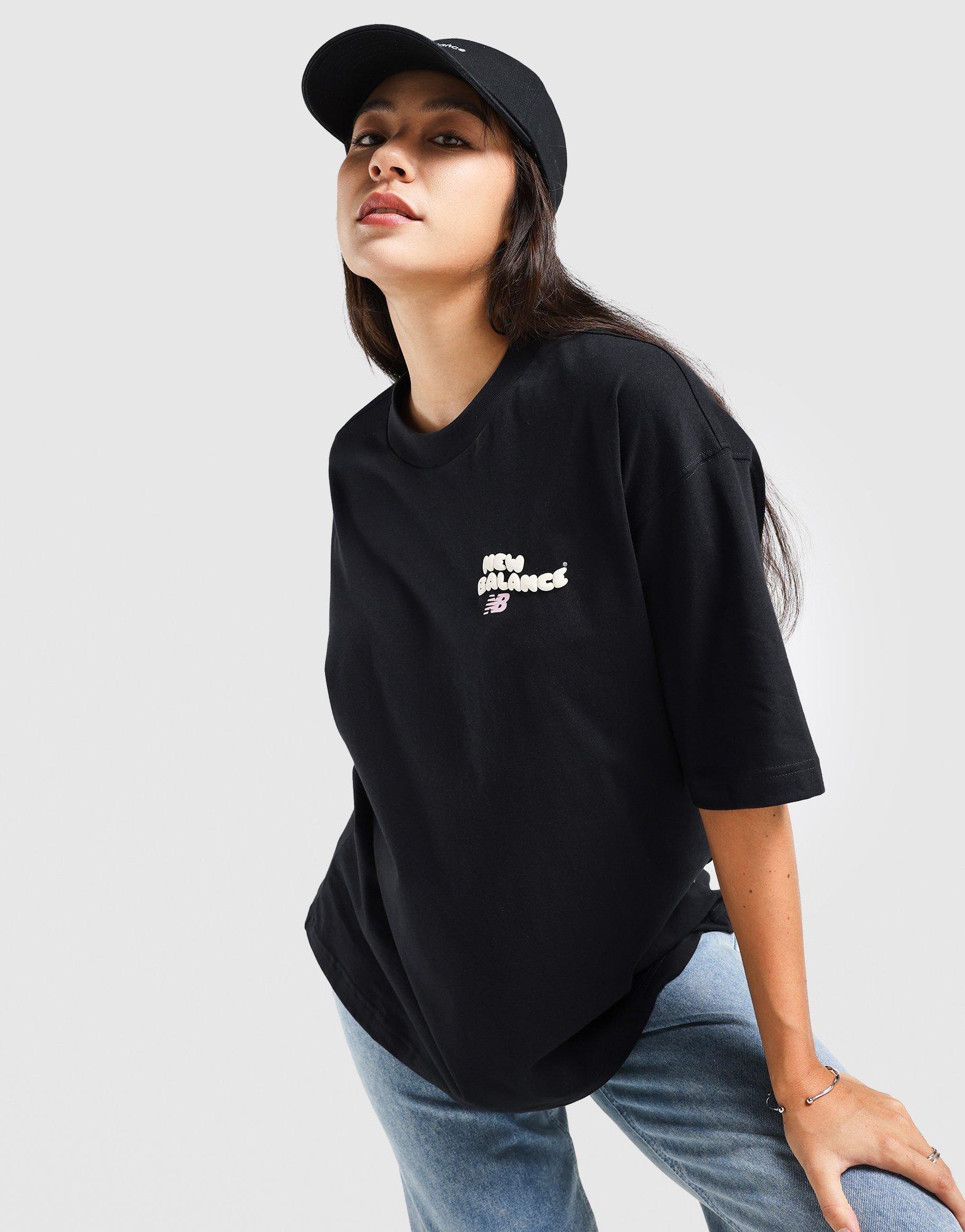 Black New Balance 9060 Wavy Oversized T-Shirt - JD Sports Singapore