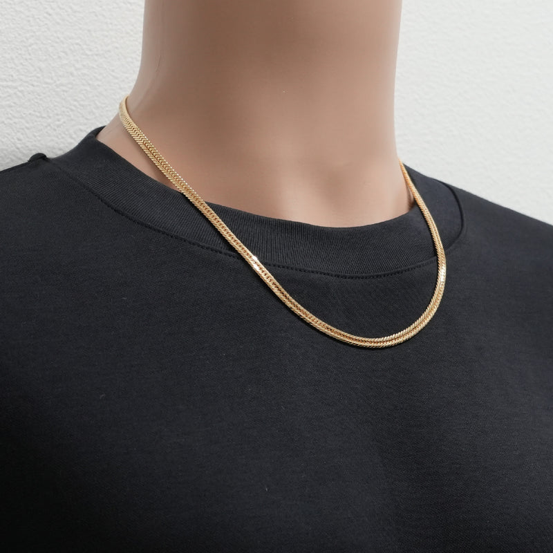 喜平 ネックレス K18 トリプル 12面 25g 50cm 造幣局検定マーク(ホール