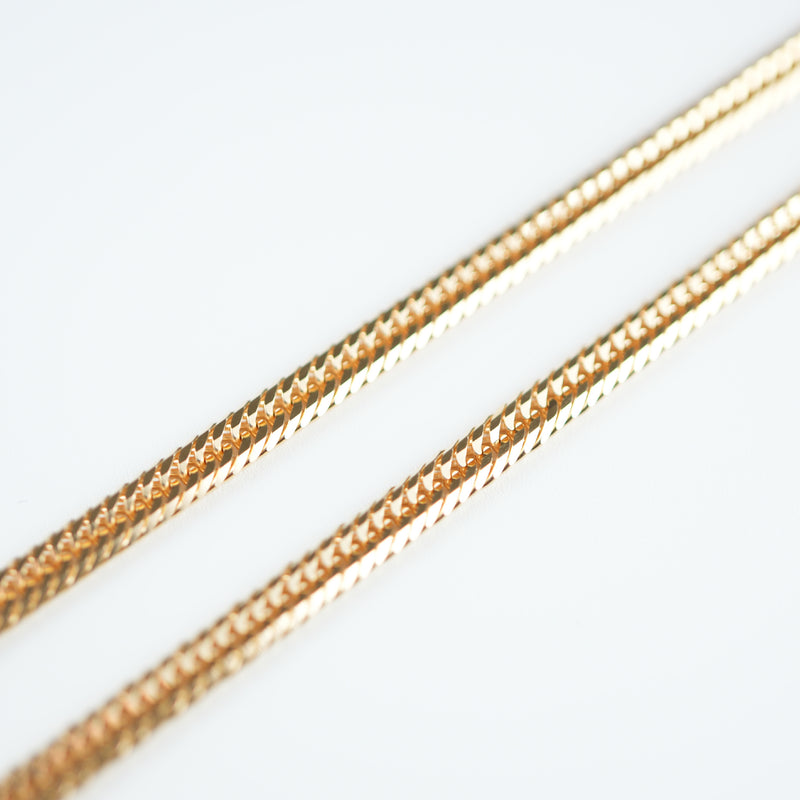 喜平 ネックレス K18 トリプル 12面 22g 55cm 造幣局検定マーク(ホール