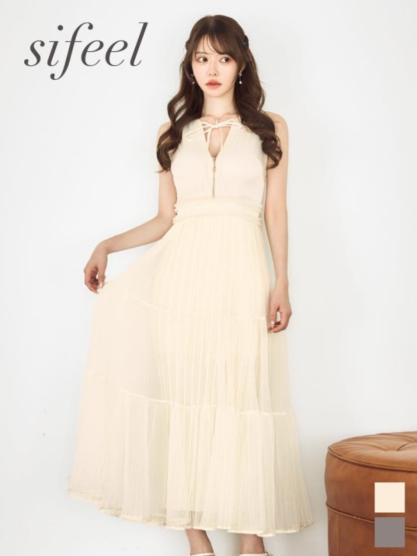 即日発送】送料無料!【sifeel/シフィール】シアーシフォンロング