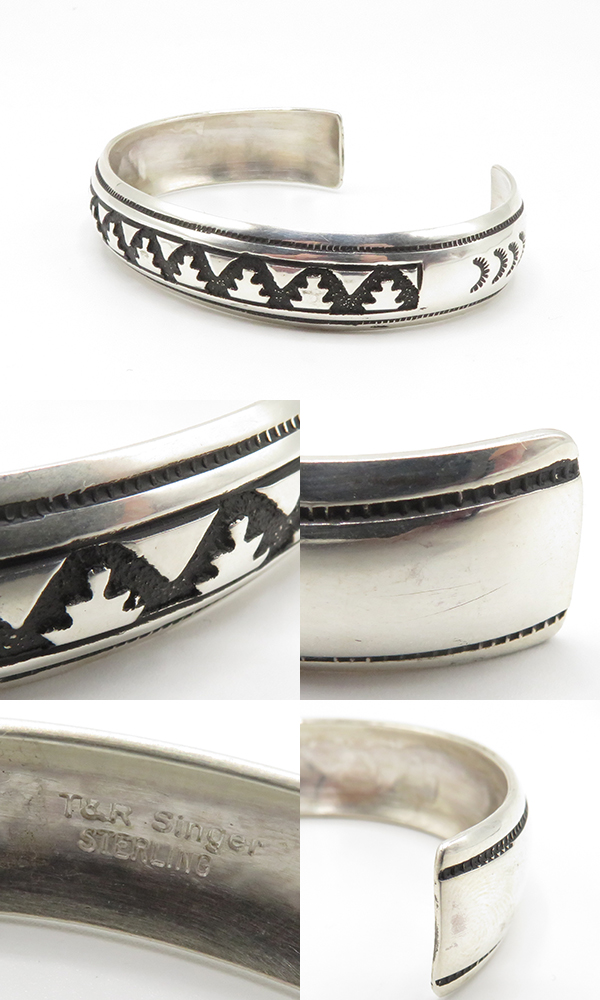 INDIAN JEWELRY ナバホ族|オーバーレイ|シルバー|バングル『Navajo