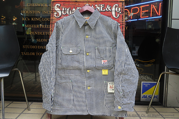 SUGAR CANE シュガーケーン ヒッコリーストライプ|ワークコート