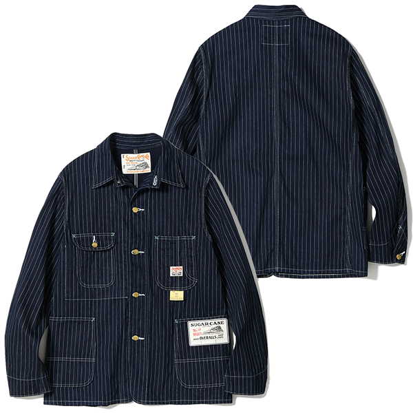 SUGAR CANE シュガーケーン ウォバッシュストライプ|ワークコート